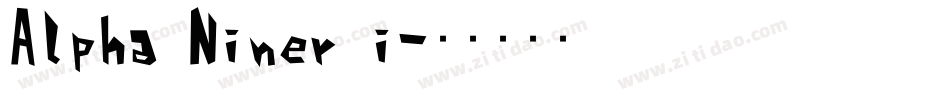 Alpha Niner i字体转换